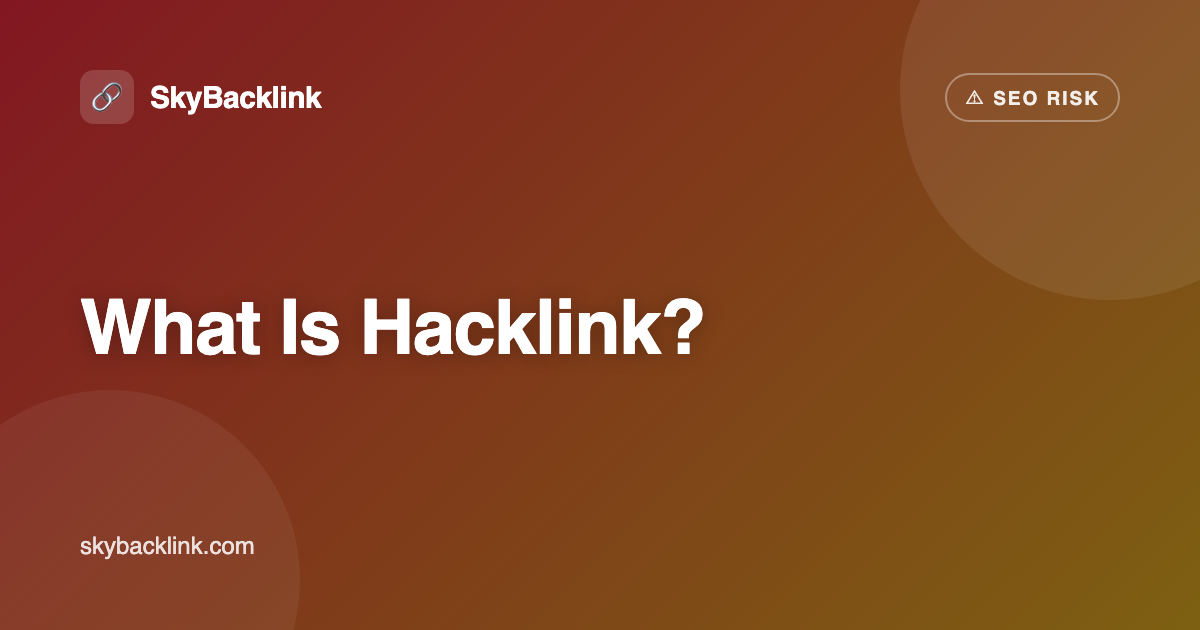 Hacklink : Définition, Risques et Alternative Sécurisée